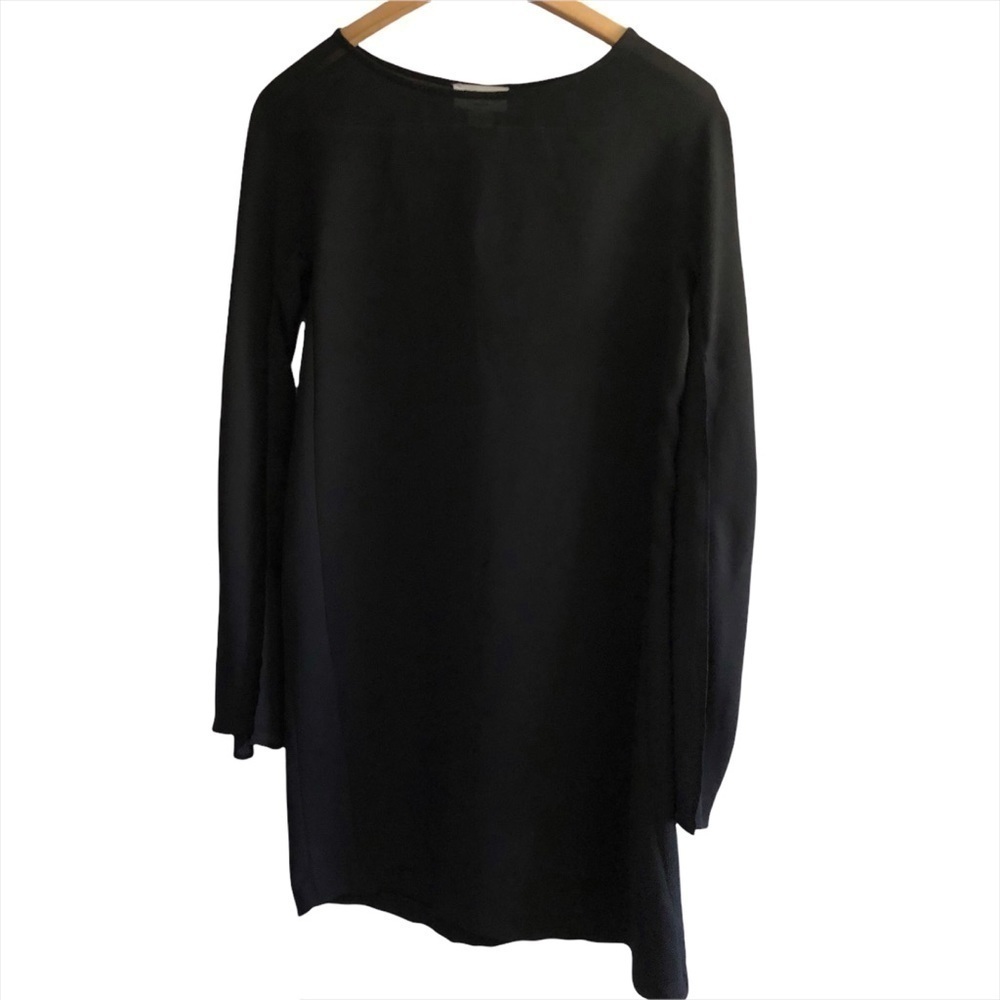 Carmen Marco Valvo sleeve slit detail dress